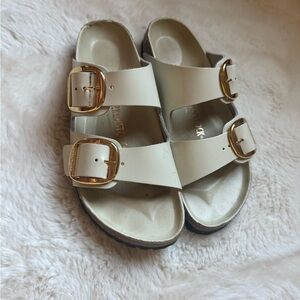 Birkenstock Arizona Leather Sand Two-Strap Sandal woman’s 8.5